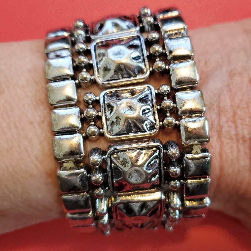 Silver Cuff Stretch Bracelet (3 for $15)